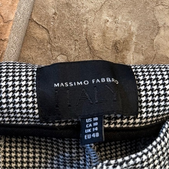 Massimo Fabbro Italy Plaid Ankle Pants Size 10 Pull-On Elastic Waist Trouser - Picture 5 of 6